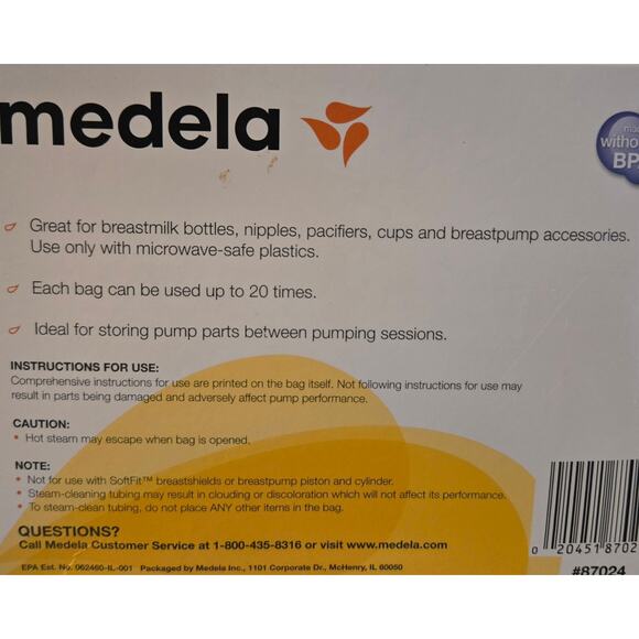 Microwave Sterilizer Bags Medela and Dapple Medela is New Dapple has 4 Bags - Picture 14 of 15
